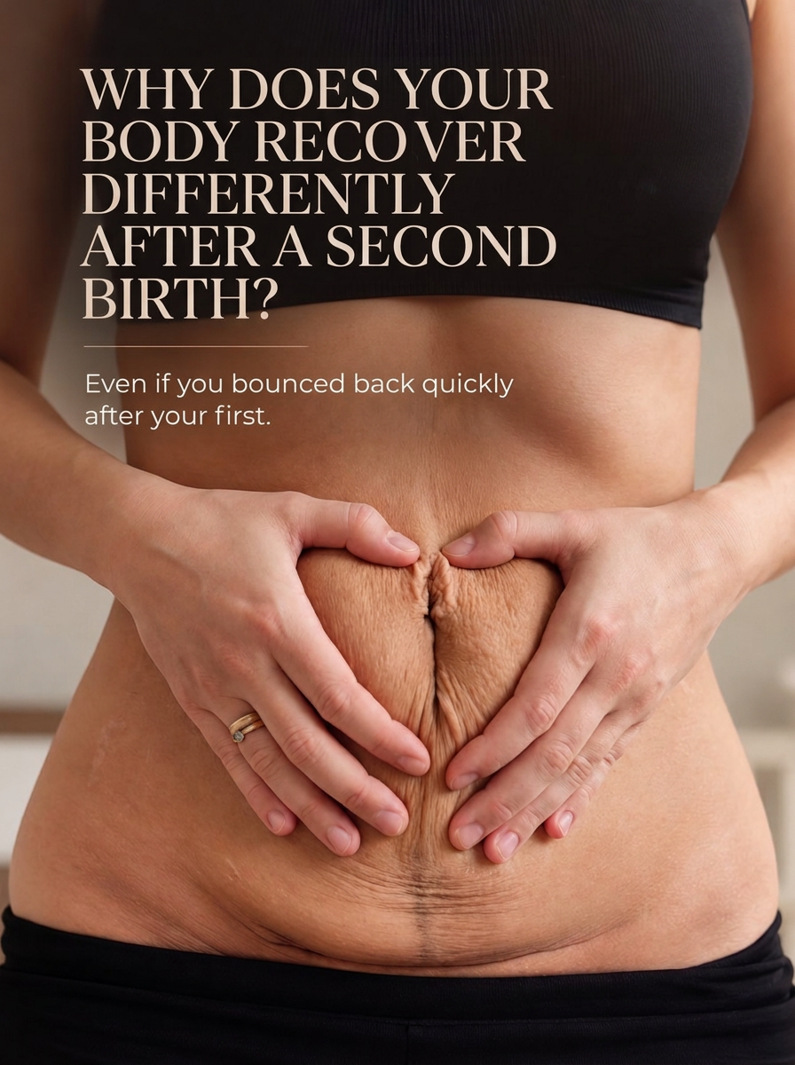 Why does your body recover differently after a second birth
